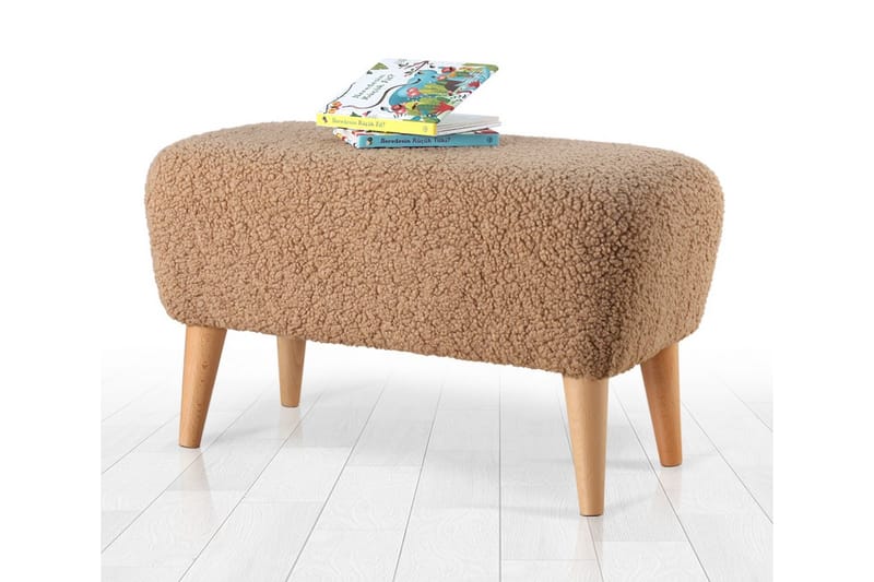 Anaro Sittpuff 61 cm Rektangulär Brun - Möbler - Vardagsrum - Stolar & sittmöbler - Sittpuff