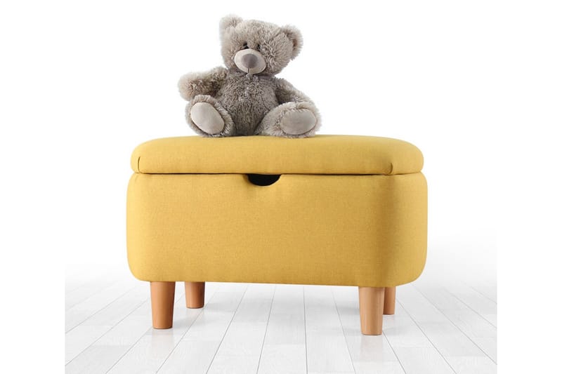 Anaro Sittpuff 61 cm Rektangulär Gul - Möbler - Vardagsrum - Stolar & sittmöbler - Sittpuff