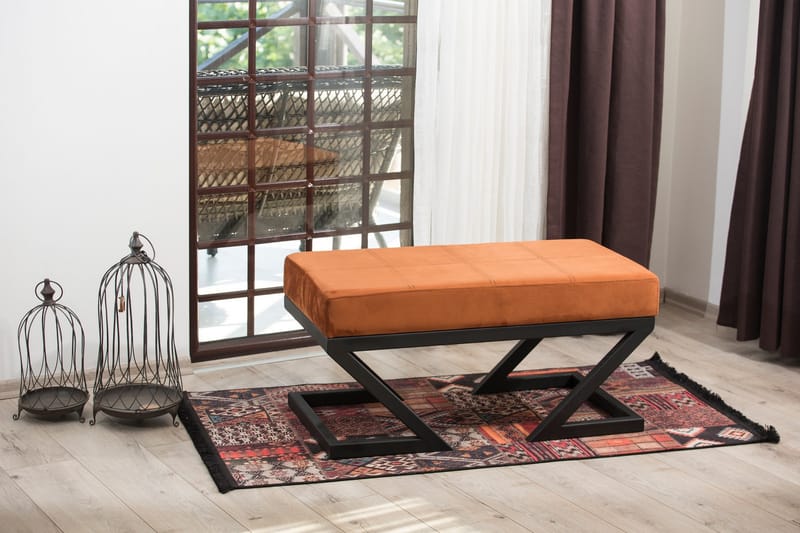 Aniara Sittpall 90 cm Orange - Möbler - Vardagsrum - Stolar & sittmöbler - Pallar