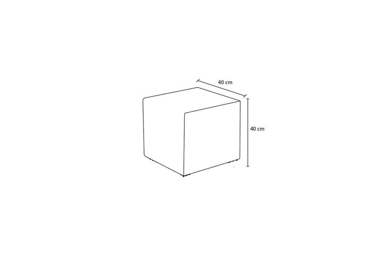 Azoula Sittpuff 40 cm - Brun - Möbler - Vardagsrum - Stolar & sittmöbler - Sittpuff