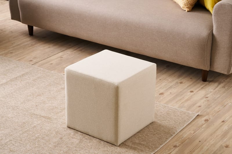 Azoula Sittpuff 40 cm - Cream - Möbler - Vardagsrum - Stolar & sittmöbler - Sittpuff