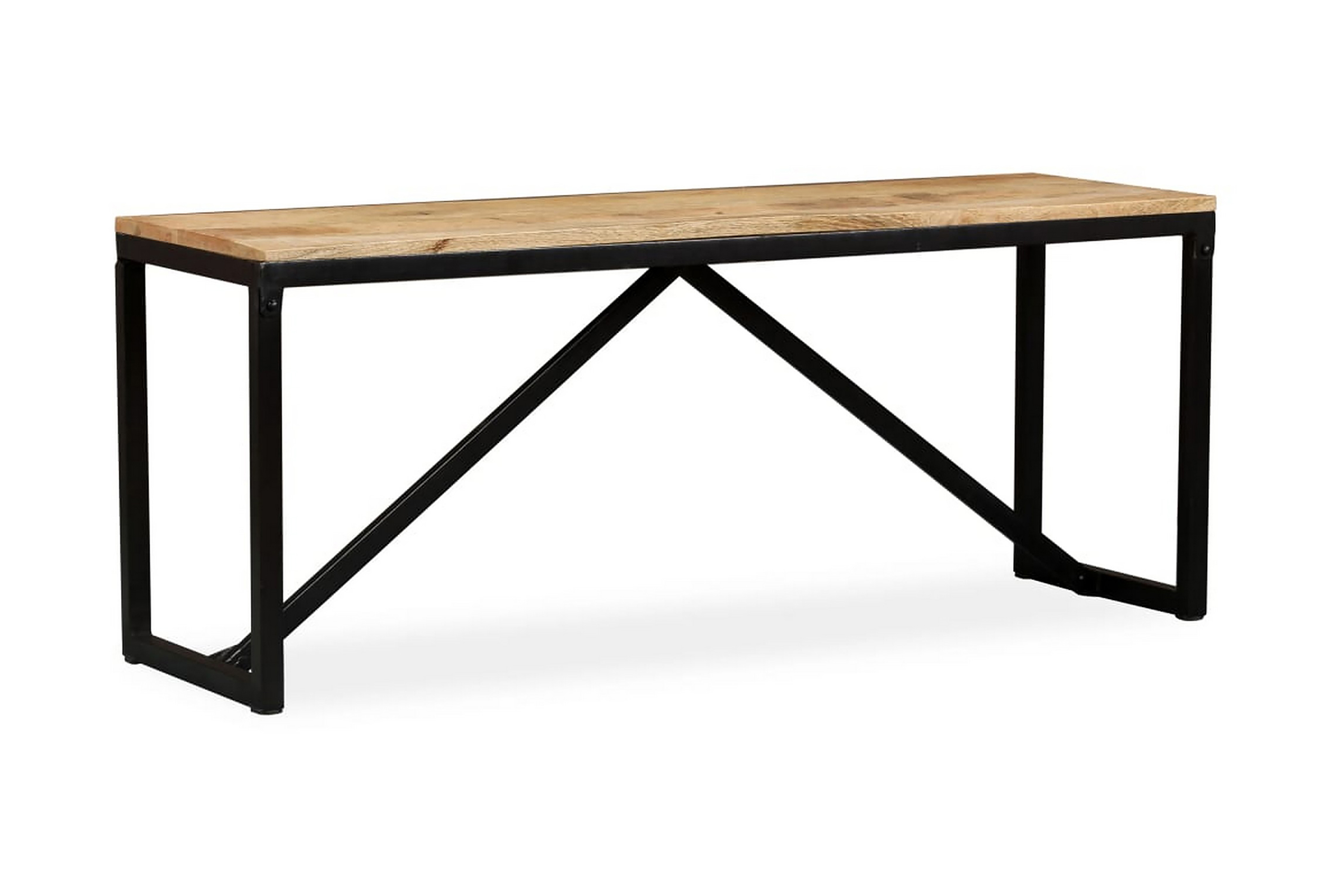 Bänk massivt mangoträ 110x35x45 cm – Brun