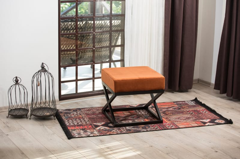 Chanda Sittpall 45 cm Orange - Möbler - Vardagsrum - Stolar & sittmöbler - Pallar