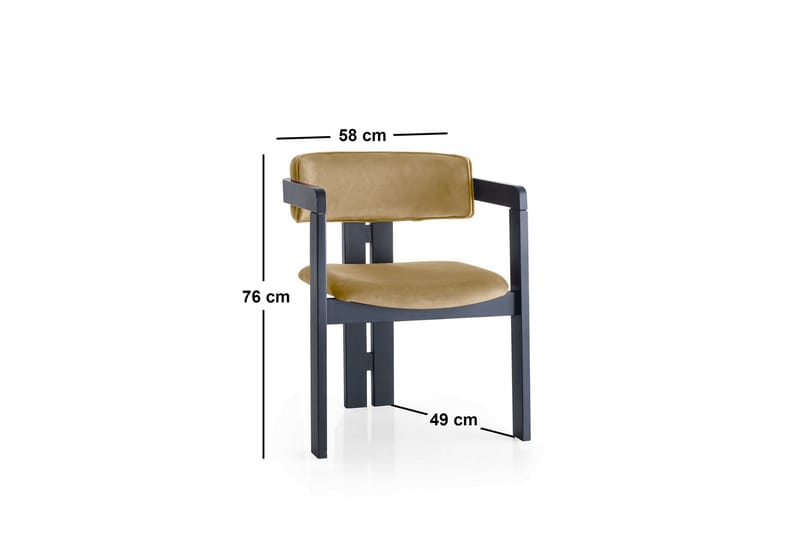 Diontae Karmstol Svart/Taupe - Möbler - Vardagsrum - Stolar & sittmöbler - Karmstolar