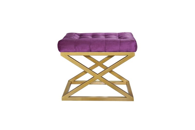 Gillie Sittpuff 40 cm - Guld/Purple - Möbler - Vardagsrum - Stolar & sittmöbler - Sittpuff