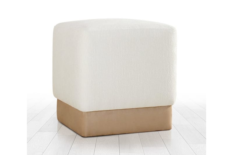 Gladys Sittpuff 45 cm - Cream - Möbler - Vardagsrum - Stolar & sittmöbler - Sittpuff