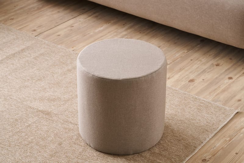 Glendon Sittpuff 40 cm - Beige - Möbler - Vardagsrum - Stolar & sittmöbler - Sittpuff