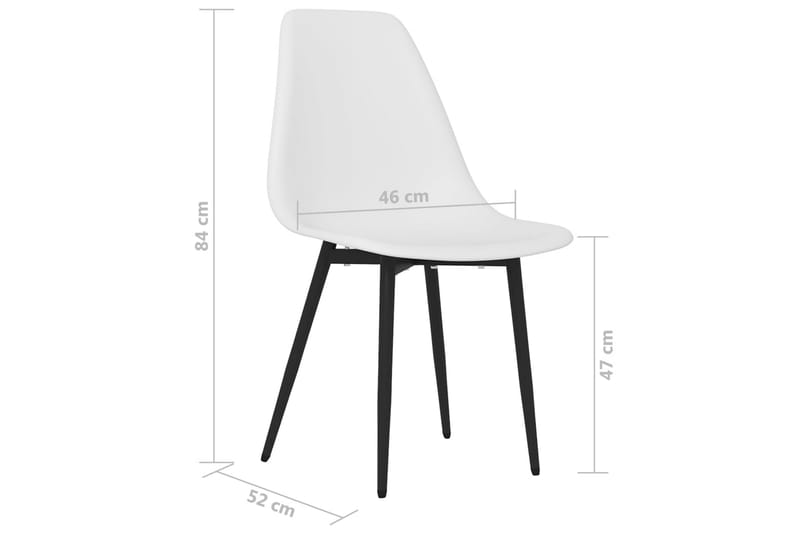 Matstolar 6 st vit PP - Vit - Möbler - Matplats - Matstol & köksstol