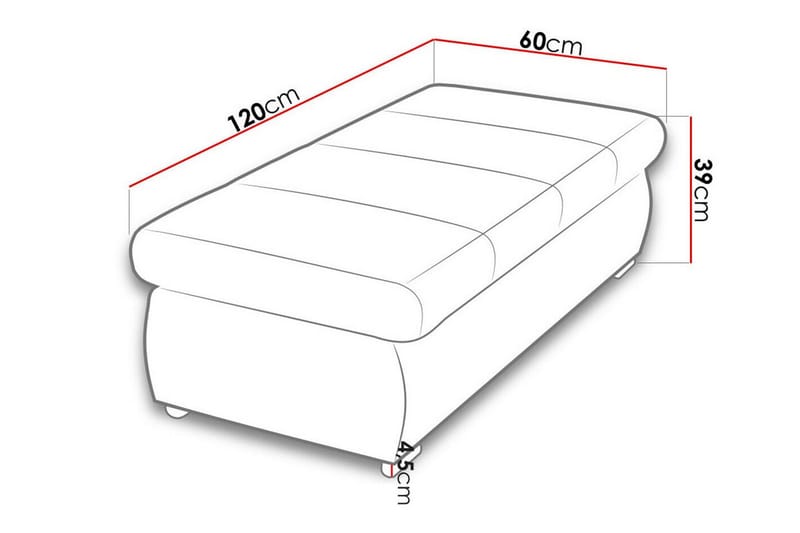 Cerys Fotpall 60 cm Cream - Möbler - Vardagsrum - Stolar & sittmöbler - Pallar - Fotpall