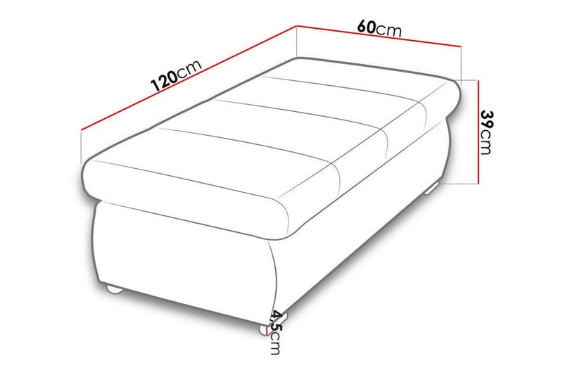 Cerys Fotpall 60 cm Grön - Möbler - Vardagsrum - Stolar & sittmöbler - Pallar - Fotpall