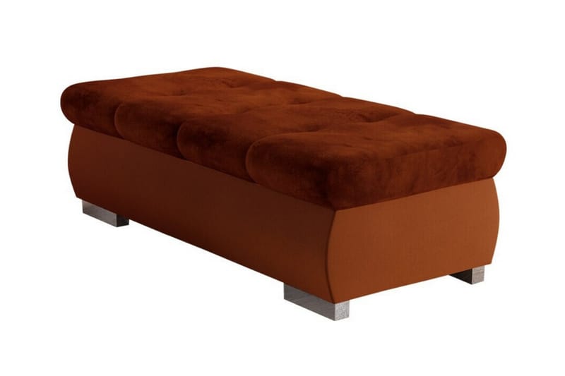 Cerys Fotpall 60 cm Mörk Orange - Möbler - Vardagsrum - Stolar & sittmöbler - Pallar - Fotpall