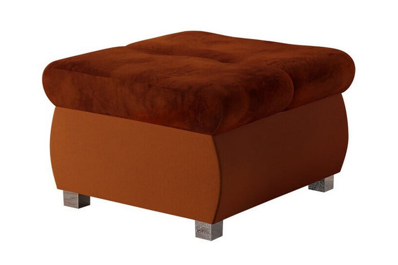 Cerys Fotpall 60 cm Mörk Orange - Möbler - Vardagsrum - Stolar & sittmöbler - Pallar - Fotpall