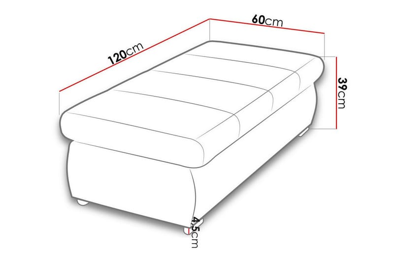 Cerys Fotpall 60 cm Mörkblå - Möbler - Vardagsrum - Stolar & sittmöbler - Pallar - Fotpall