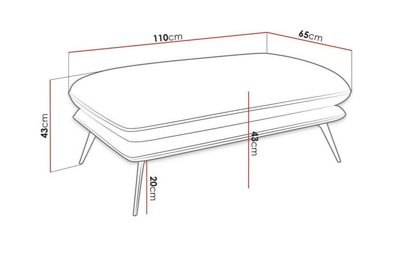 Graystone Fotpall 65 cm Brun - Möbler - Vardagsrum - Stolar & sittmöbler - Pallar - Fotpall