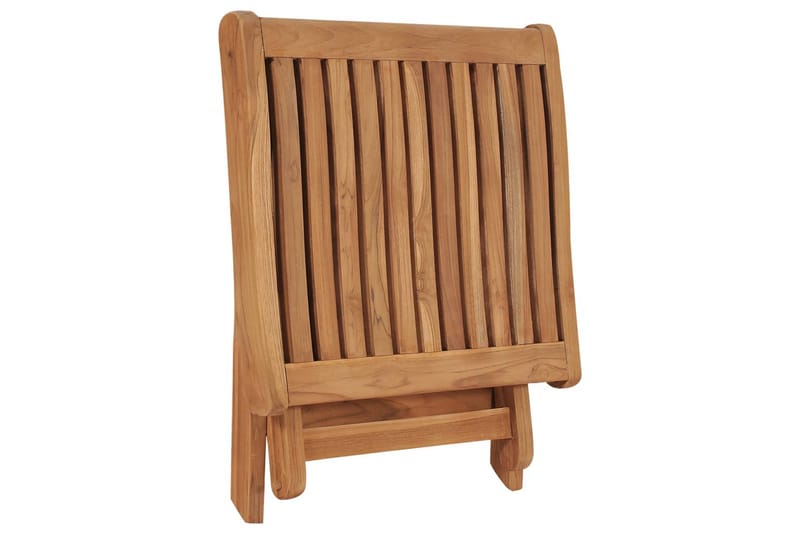 Hopfällbar fotpall 46,5x49x41,5 cm massiv teak - Brun - Möbler - Vardagsrum - Stolar & sittmöbler - Pallar - Fotpall