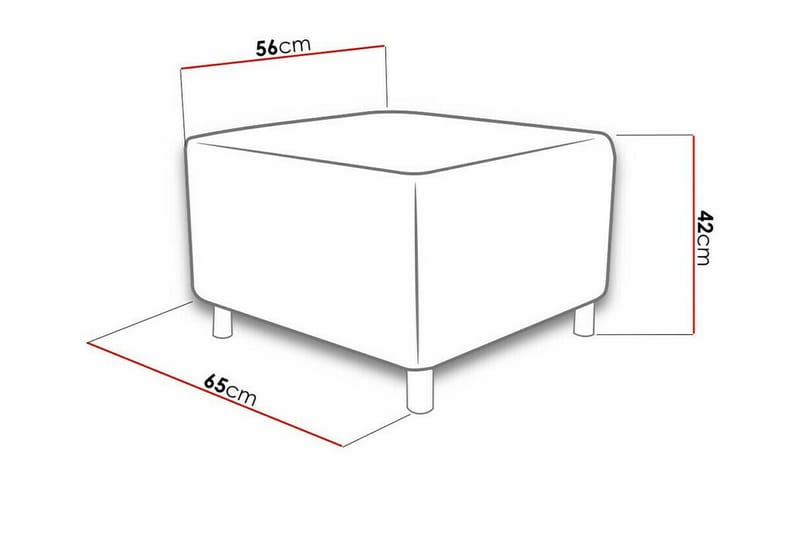 Kintore Fotpall 56 cm Koppar - Möbler - Vardagsrum - Stolar & sittmöbler - Pallar - Fotpall