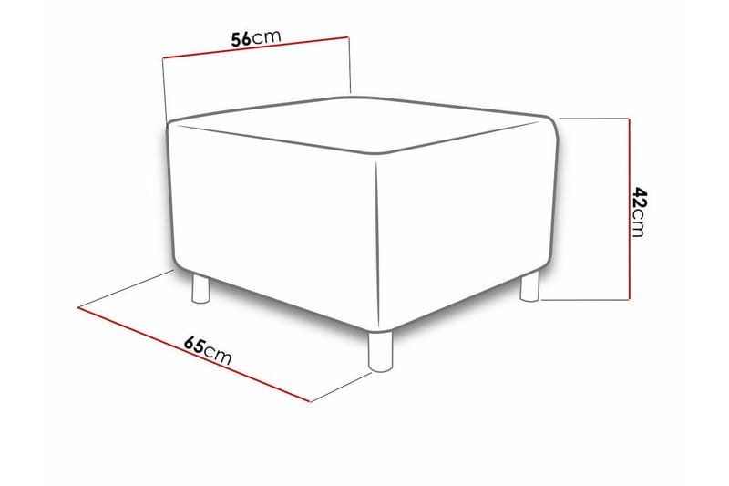 Kintore Fotpall 56 cm Mörkblå - Möbler - Vardagsrum - Stolar & sittmöbler - Pallar - Fotpall