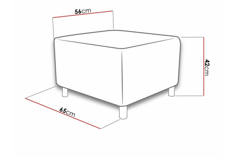 Kintore Fotpall 56 cm Mörkgrön - Möbler - Vardagsrum - Stolar & sittmöbler - Pallar - Fotpall