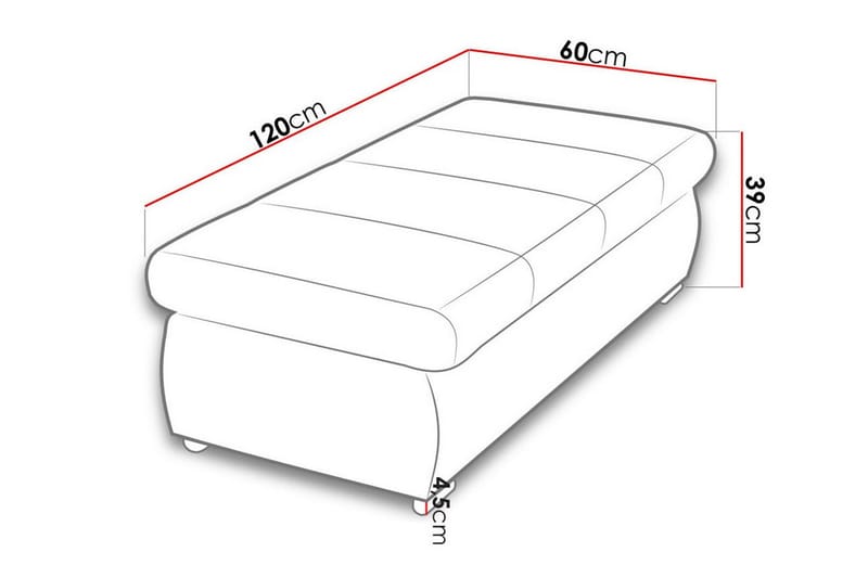 Kintore Fotpall 60 cm Beige - Möbler - Vardagsrum - Stolar & sittmöbler - Pallar - Fotpall