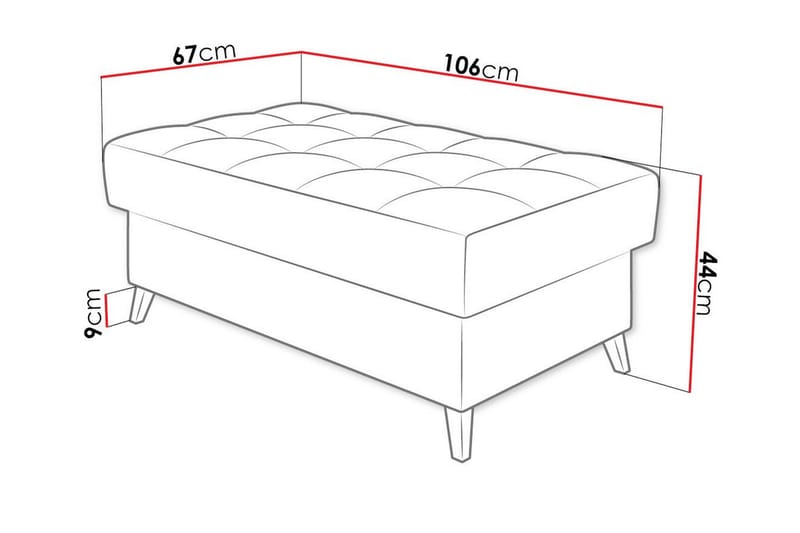 Kintore Fotpall 67 cm Grön - Möbler - Vardagsrum - Stolar & sittmöbler - Pallar - Fotpall