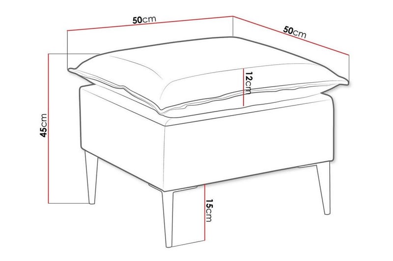 Staffin Fotpall 50 cm Grön - Möbler - Vardagsrum - Stolar & sittmöbler - Pallar - Fotpall