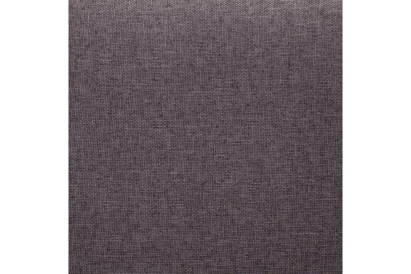 Bänk med förvaringsutrymme 116 cm taupe polyester - Brun - Möbler - Vardagsrum - Stolar & sittmöbler - Sittbänk