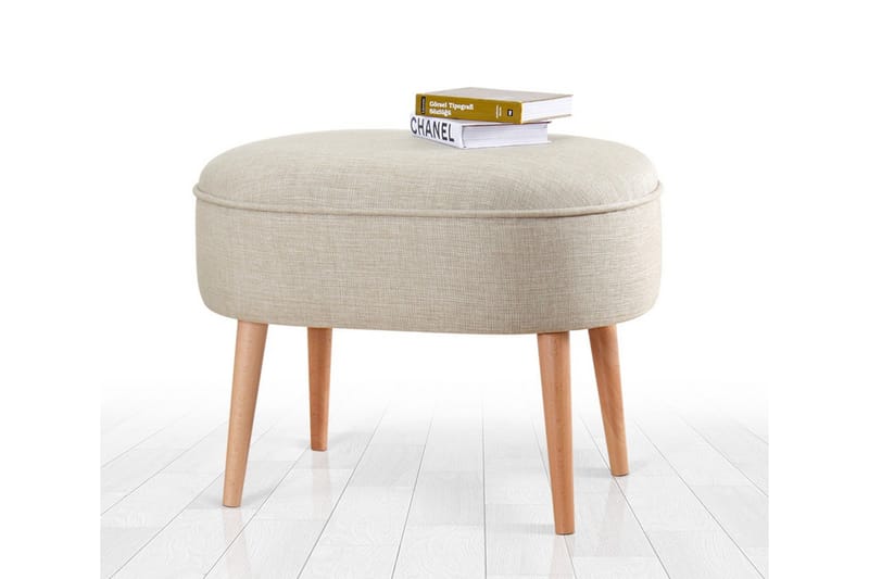 Bronstown Sittpuff 63 cm Beige - Möbler - Vardagsrum - Stolar & sittmöbler - Sittpuff