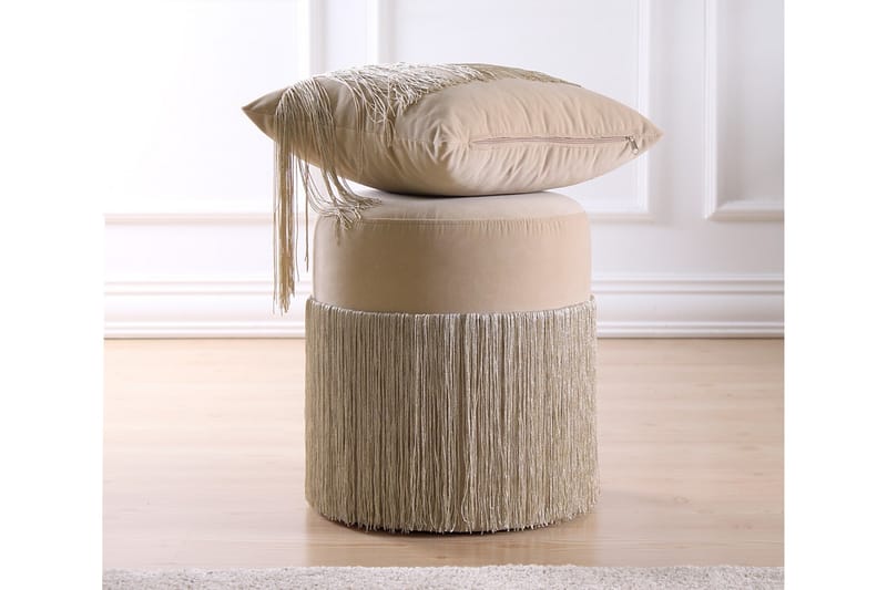 Brookestown Sittpuff 40 cm Beige - Möbler - Vardagsrum - Stolar & sittmöbler - Sittpuff