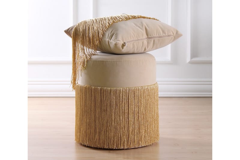 Brookestown Sittpuff 40 cm Guld - Möbler - Vardagsrum - Stolar & sittmöbler - Sittpuff