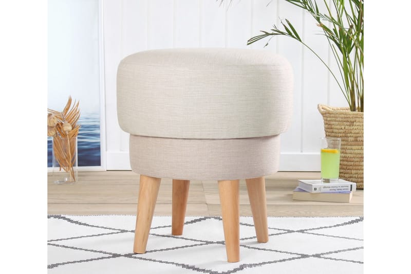 Giovas Sittpuff 47 cm Cream - Möbler - Vardagsrum - Stolar & sittmöbler - Sittpuff