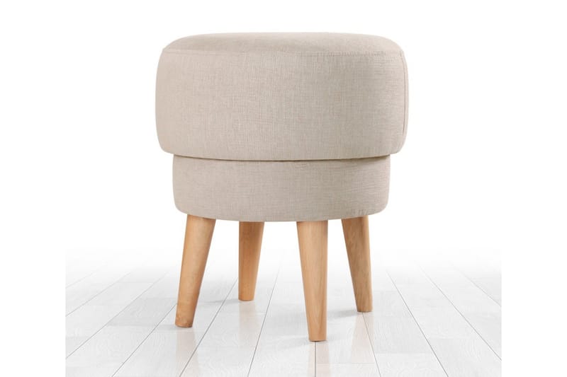 Veccio Sittpuff 47 cm Beige - Möbler - Vardagsrum - Stolar & sittmöbler - Sittpuff