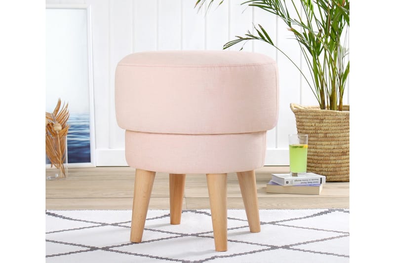 Veccio Sittpuff 47 cm Rosa - Möbler - Vardagsrum - Stolar & sittmöbler - Sittpuff