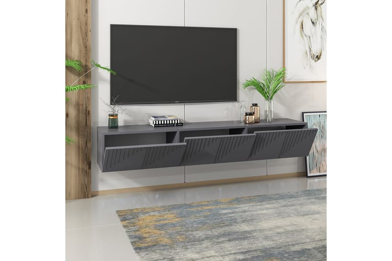 ARTEMIS Tv-bänk 180x37 cm Svart - Möbler - Vardagsrum - Tv-möbler & mediamöbler - Tv-bänkar