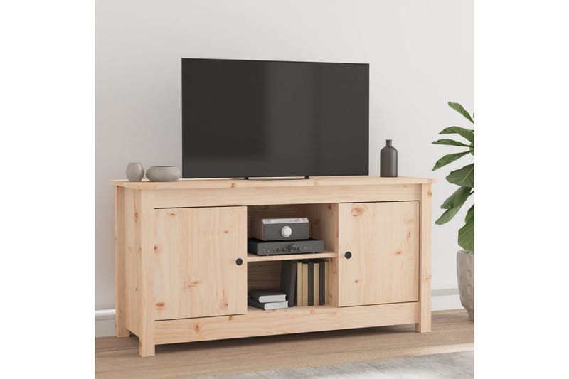 beBasic Tv-bänk 103x36,5x52 cm massiv furu - Möbler - Vardagsrum - Tv-möbler & mediamöbler - Tv-bänkar