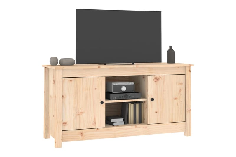 beBasic Tv-bänk 103x36,5x52 cm massiv furu - Möbler - Vardagsrum - Tv-möbler & mediamöbler - Tv-bänkar