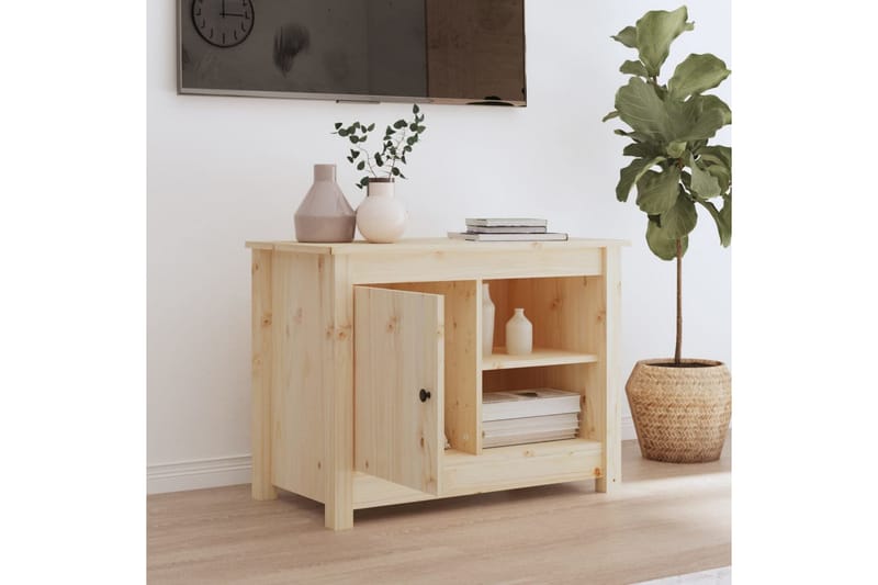 beBasic Tv-bänk 70x36,5x52 cm massiv furu - Möbler - Vardagsrum - Tv-möbler & mediamöbler - Tv-bänkar