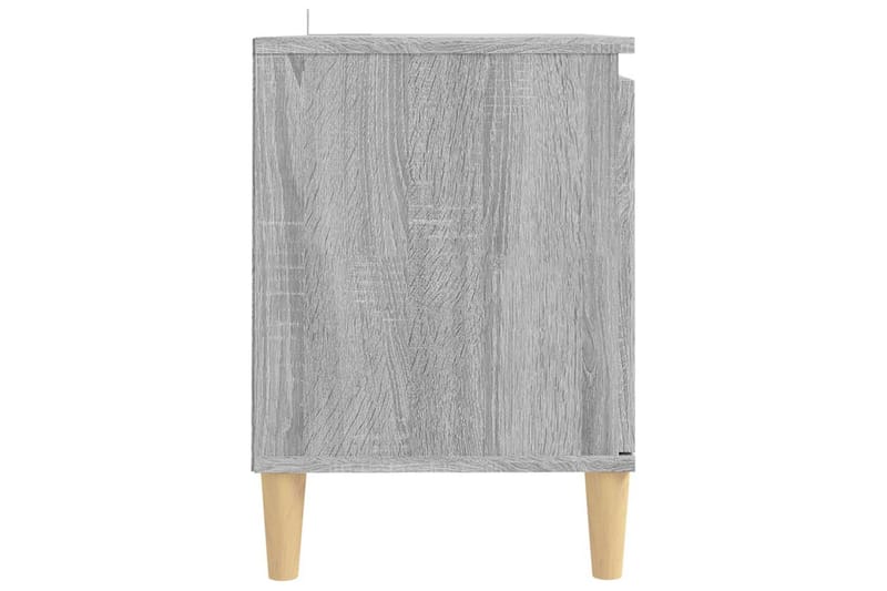 beBasic TV-bänk med massiva träben grå sonoma 103,5x35x50 cm - Möbler - Vardagsrum - Tv-möbler & mediamöbler - Tv-bänkar