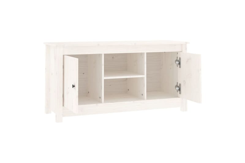 beBasic Tv-bänk vit 103x36,5x52 cm massiv furu - Möbler - Vardagsrum - Tv-möbler & mediamöbler - Tv-bänkar