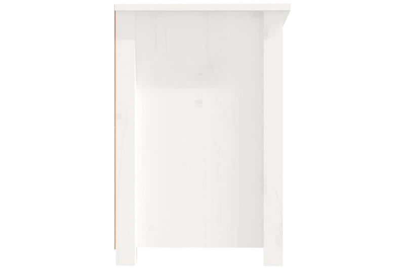 beBasic Tv-bänk vit 114x35x52 cm massiv furu - Möbler - Vardagsrum - Tv-möbler & mediamöbler - Tv-bänkar