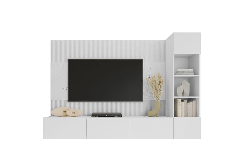 Bernice Tv-skåp 38x150 cm Vit - Möbler - Vardagsrum - Tv-möbler & mediamöbler - Tv-skåp