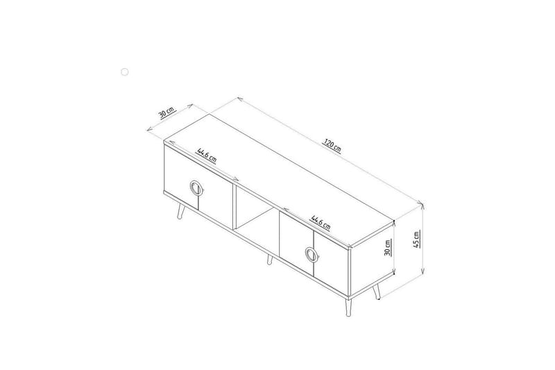 Cey Tv-bänk 120 cm Valnöt - Möbler - Vardagsrum - Tv-möbler & mediamöbler - Tv-bänkar