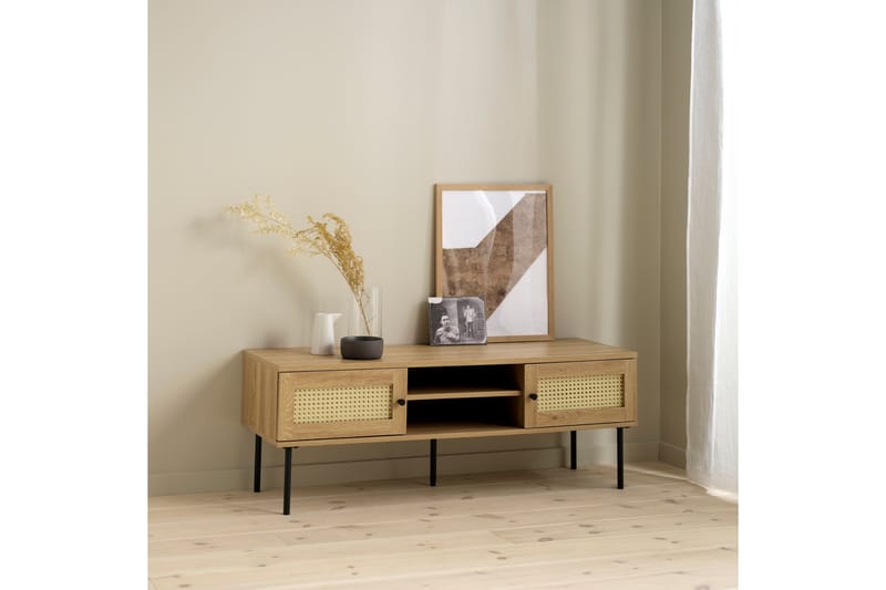 Cyndy Tv-bänk 120 cm - Beige - Möbler - Vardagsrum - Tv-möbler & mediamöbler - Tv-bänkar