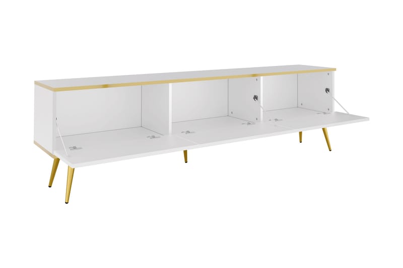 Edson Tv-bänk 175 cm - Beige/Guld - Möbler - Vardagsrum - Tv-möbler & mediamöbler - Tv-bänkar