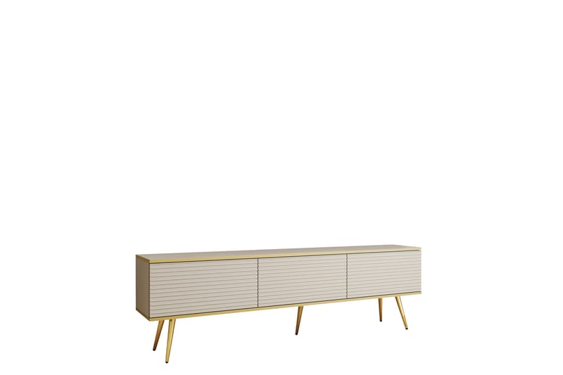 Edson Tv-bänk 175 cm - Beige/Guld - Möbler - Vardagsrum - Tv-möbler & mediamöbler - Tv-bänkar