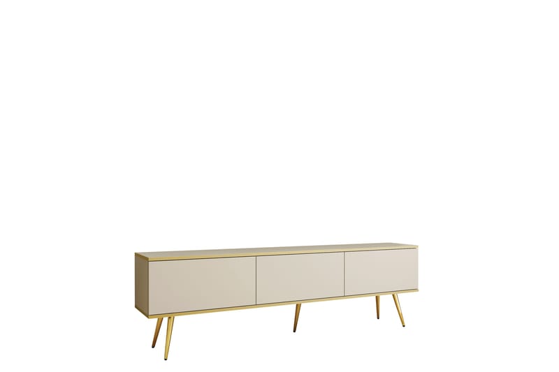 Edson Tv-bänk 175 cm - Beige/Guld - Möbler - Vardagsrum - Tv-möbler & mediamöbler - Tv-bänkar