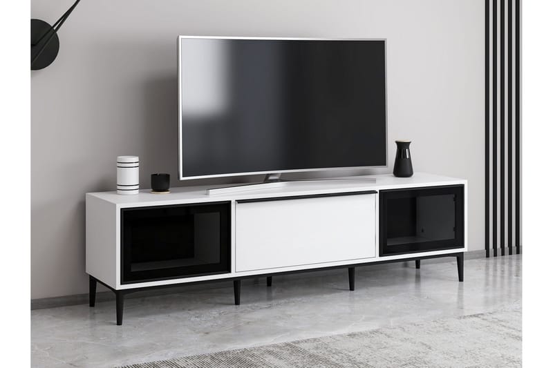 ELEVATE Tv-bänk 180 cm Vit - Möbler - Vardagsrum - Tv-möbler & mediamöbler - Tv-bänkar