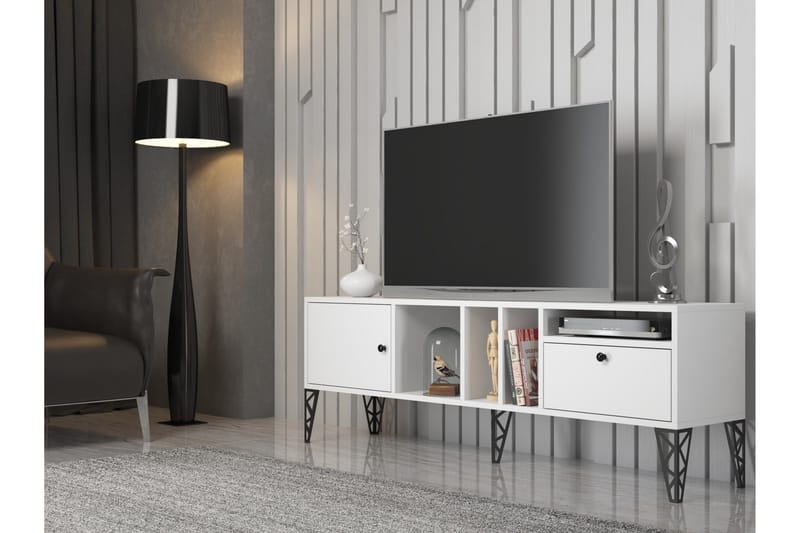 Elspet Tv-bänk 160 cm Vit - Möbler - Vardagsrum - Tv-möbler & mediamöbler - Tv-bänkar