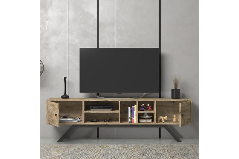 Elspet Tv-bänk 180 cm Brun - Möbler - Vardagsrum - Tv-möbler & mediamöbler - Tv-bänkar