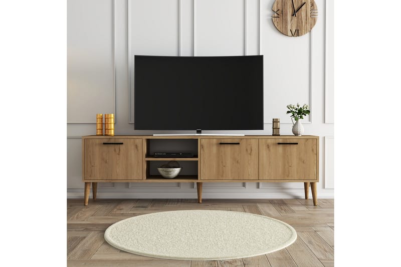 ESSEXA Tv-bänk 180x35 cm Brun - Möbler - Vardagsrum - Tv-möbler & mediamöbler - Tv-bänkar