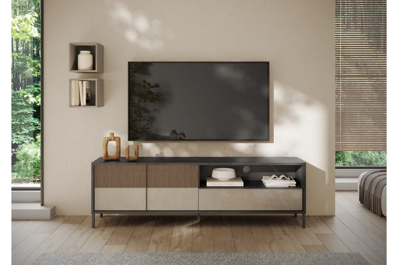 Everest Tv-bänk 206x40 cm - Mässing - Möbler - Vardagsrum - Tv-möbler & mediamöbler - Tv-bänkar